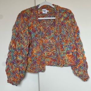 Princess Polly Rainbow Candy Cardigan